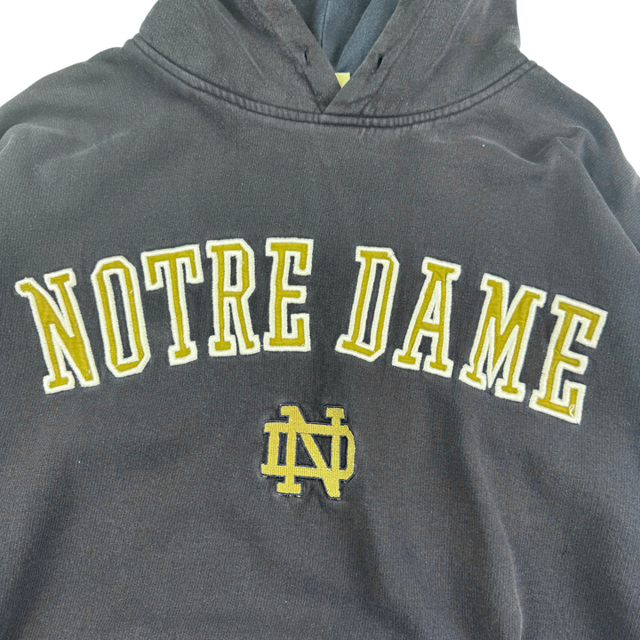 Vintage 90's Russell Athletic Notre Dame Heavyweight Hoodie Navy