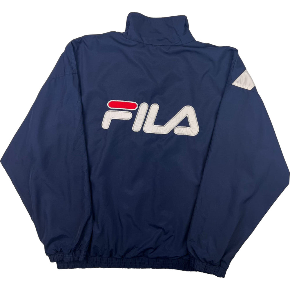 Fila Track Jacket 2002 Olympic Winter Games Patch Navy Blue | Bring It Back