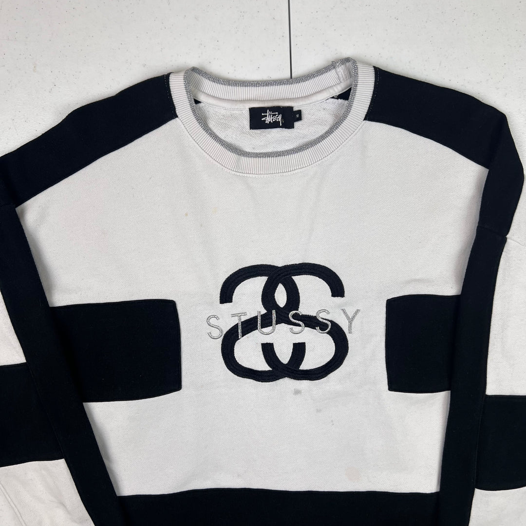 Stussy International Double S Sweatshirt White Black