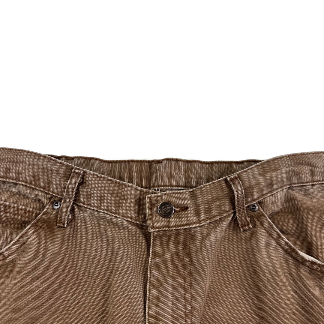 Dickies Double Knee Carpenter Workwear Trousers Brown