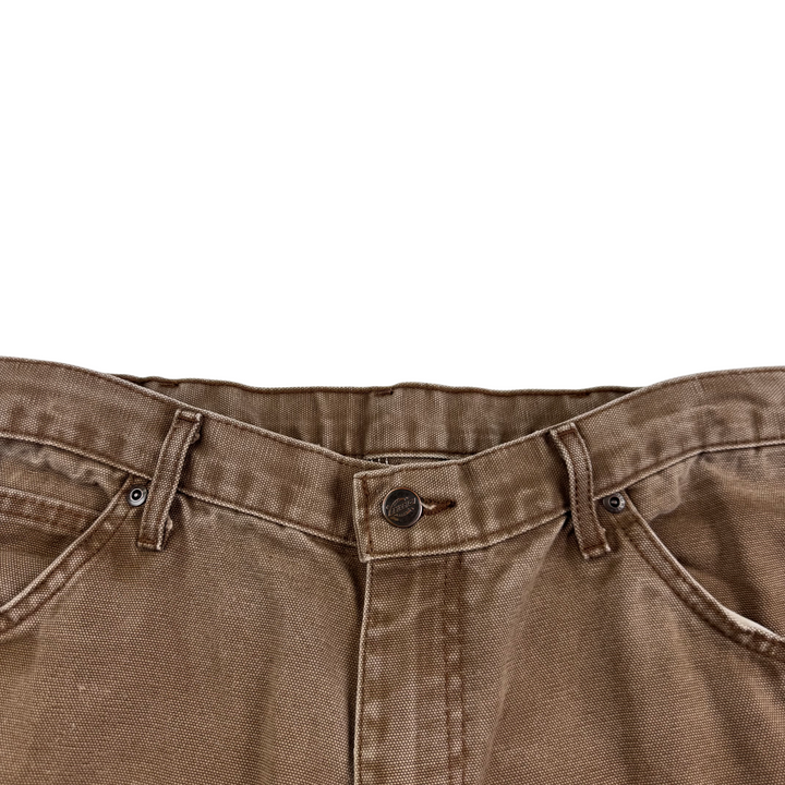 Dickies Double Knee Carpenter Workwear Trousers Brown