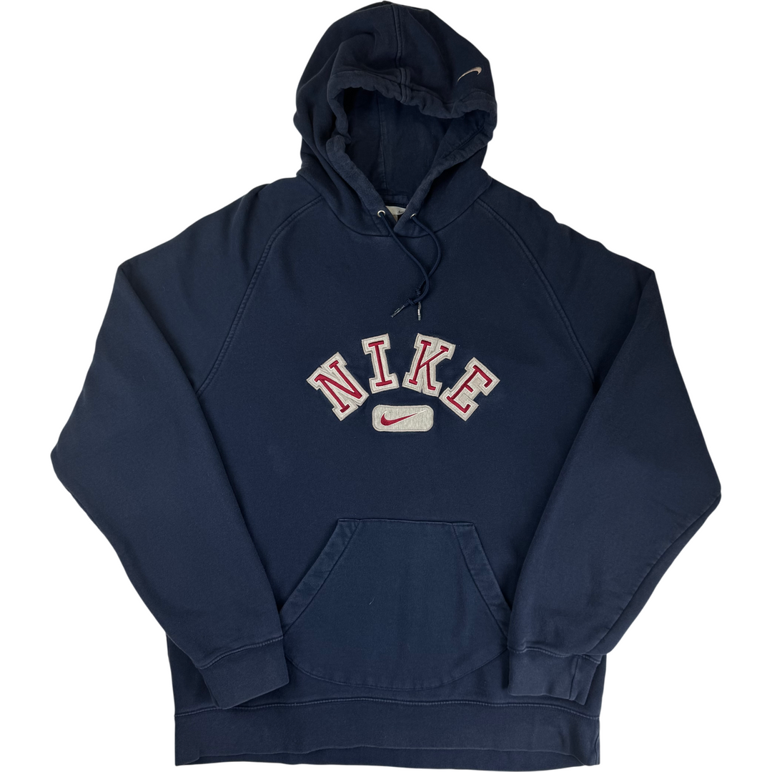 Nike 00's Embroidered Pullover Hoodie Navy