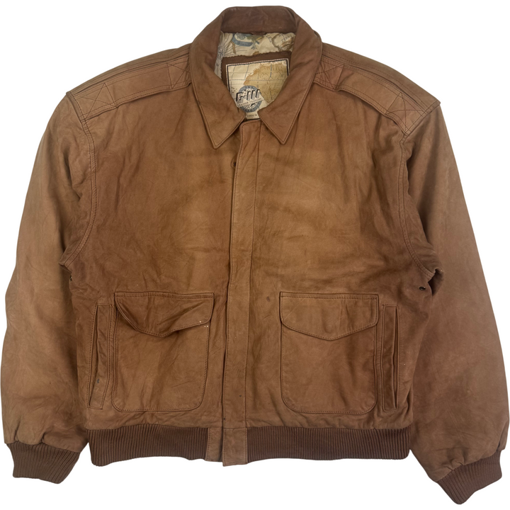 Vintage G-III Global Identity Leather Bomber Jacket