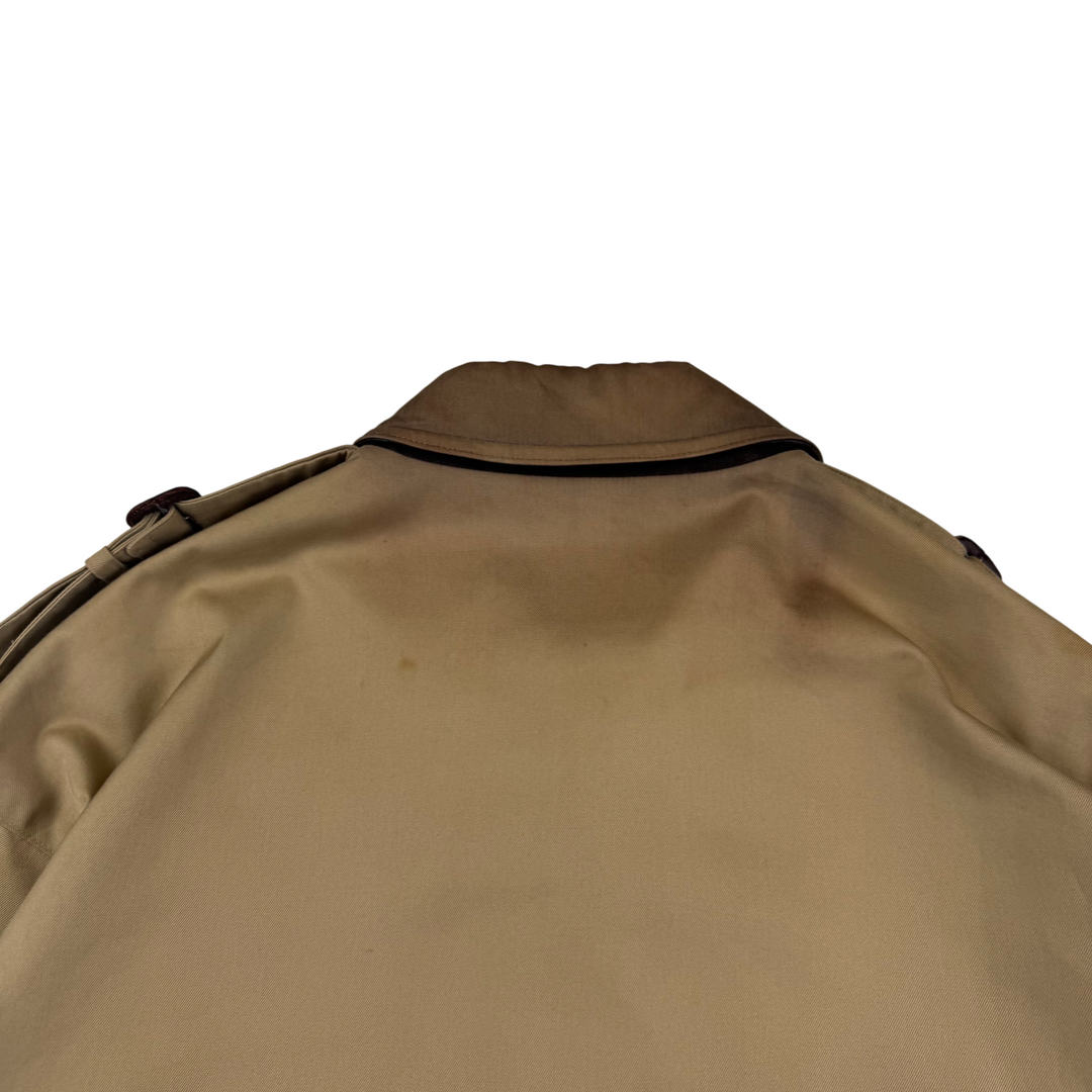 Burberry Nova Check Lined Trench Jacket Beige