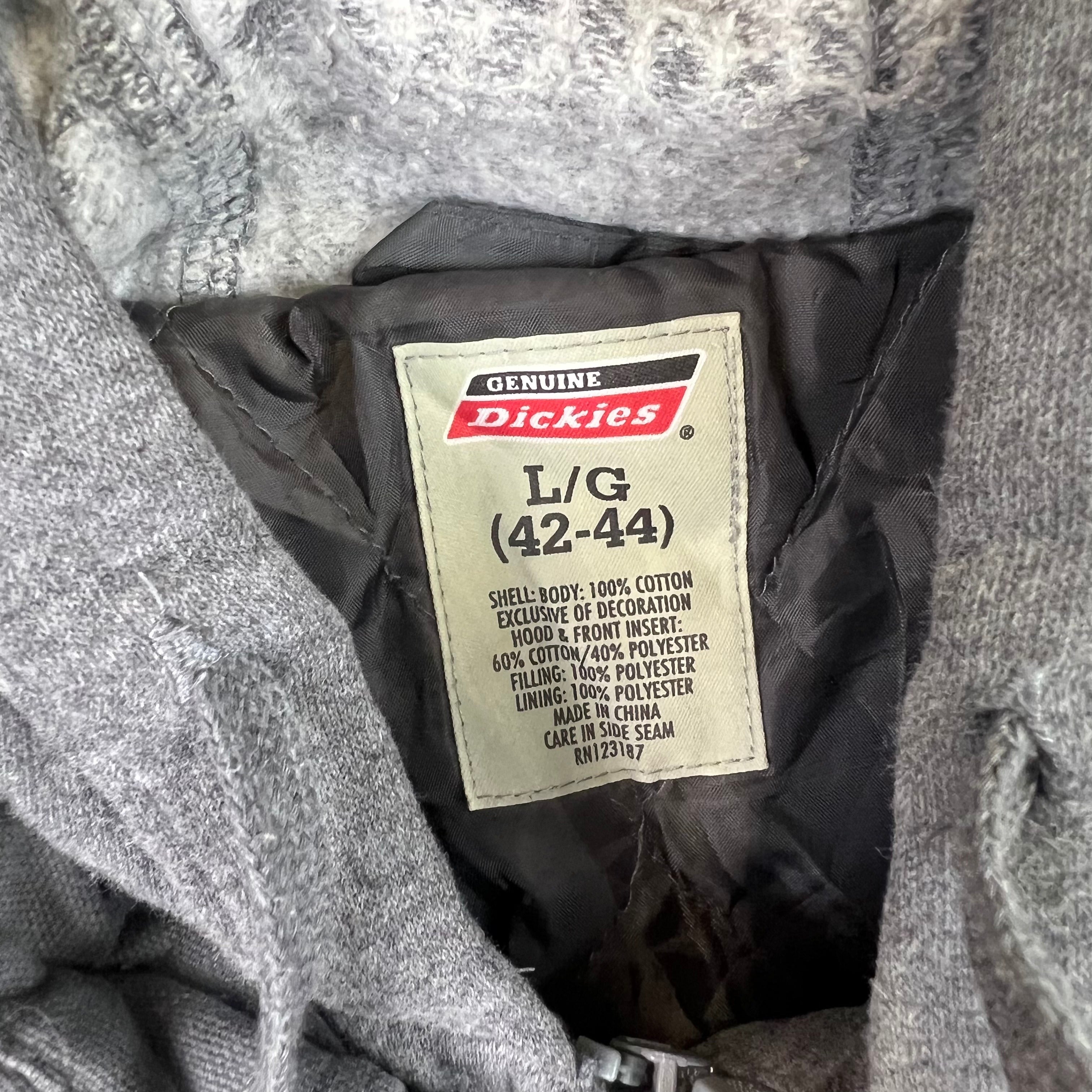 Dickies Workwear Hooded Quilted Lined Jacket Grey Bring It Back