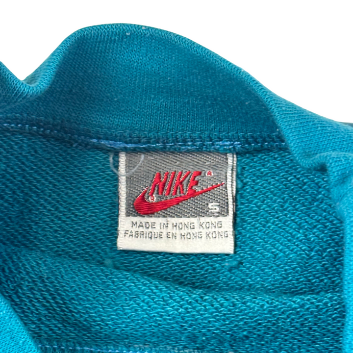 Vintage Nike 90's Embroidered Logo Sweatshirt Aqua Blue