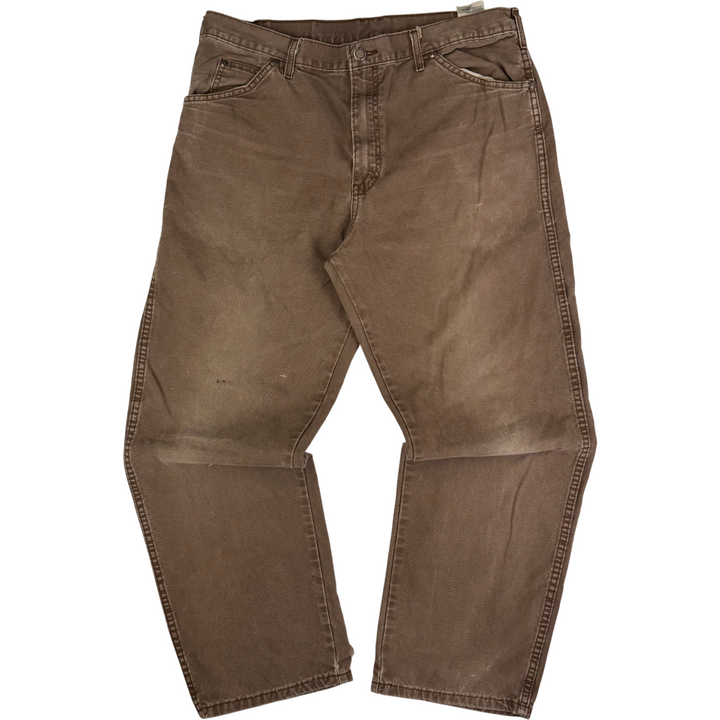 Dickies Carpenter Workwear Trousers Brown