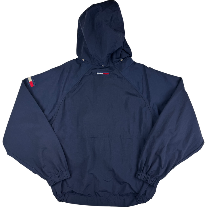 Tommy Hilfiger 90's Hooded Anorak Sailing Jacket Navy Yellow