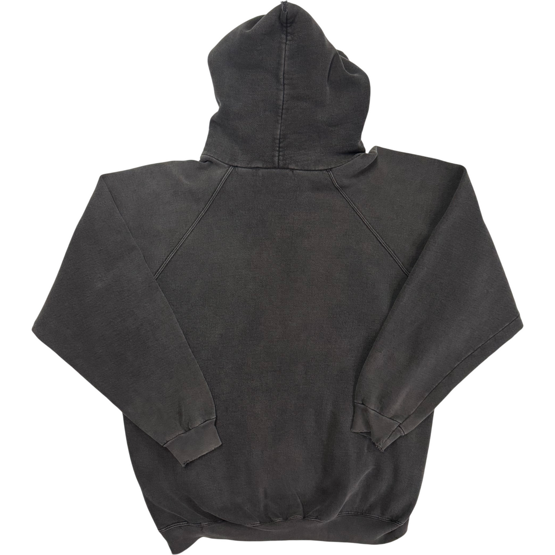 Vintage 90'S Adidas Trefoil Logo Pullover Hoodie Faded Black