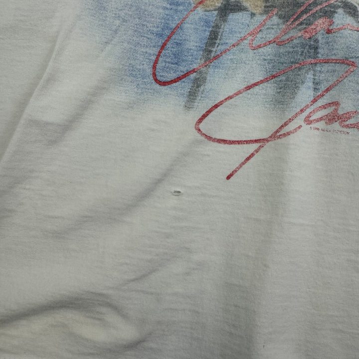 Vintage Allen Jackson 1996 Graphic Tour Distressed T-shirt White
