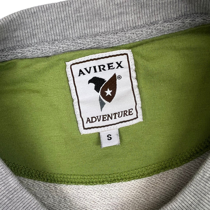 Vintage Avirex Adventure Embroidered Sweatshirt Grey