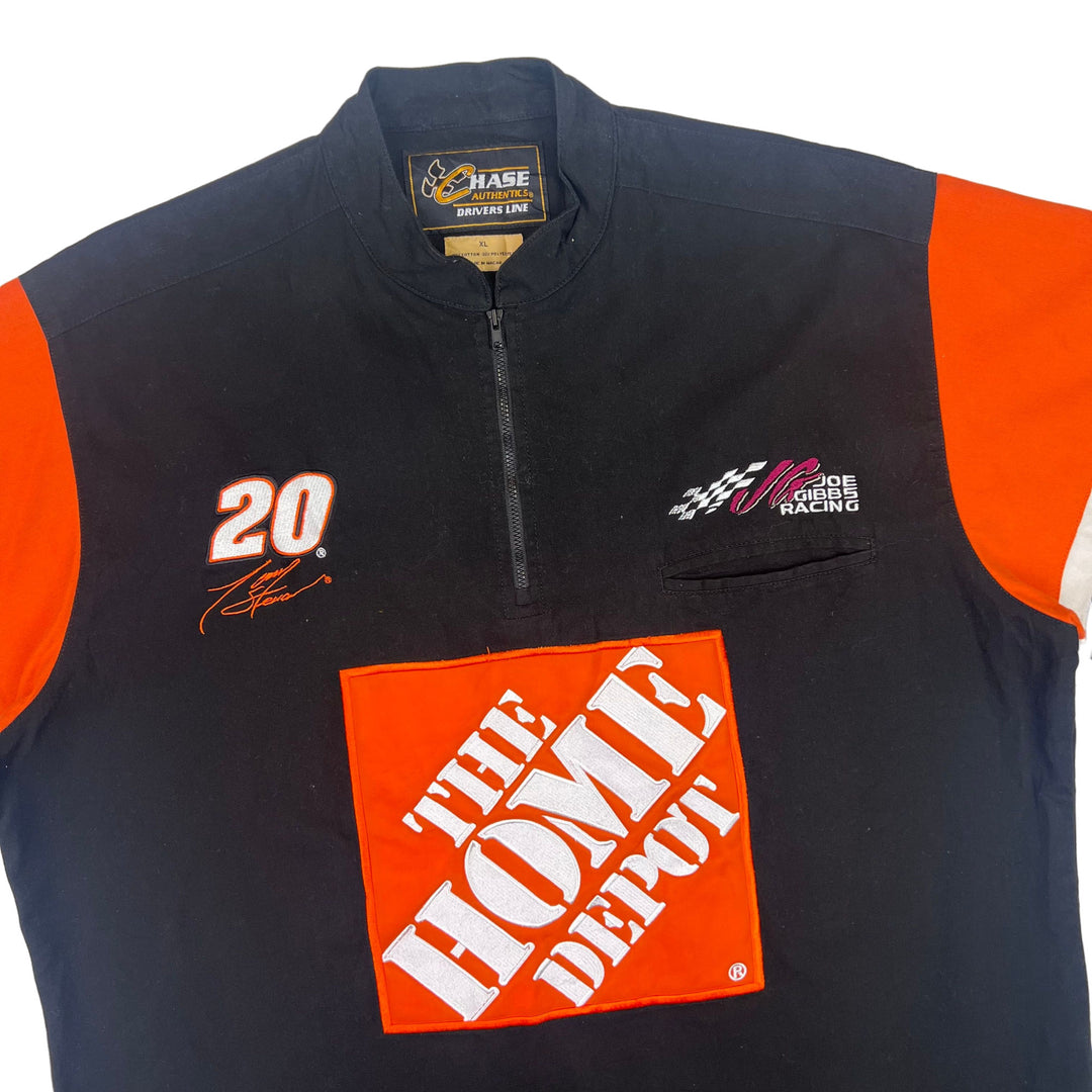 NASCAR Tony Stewart Home Depot Racing Pit Crew Chase Authentics Shirt Black Orange