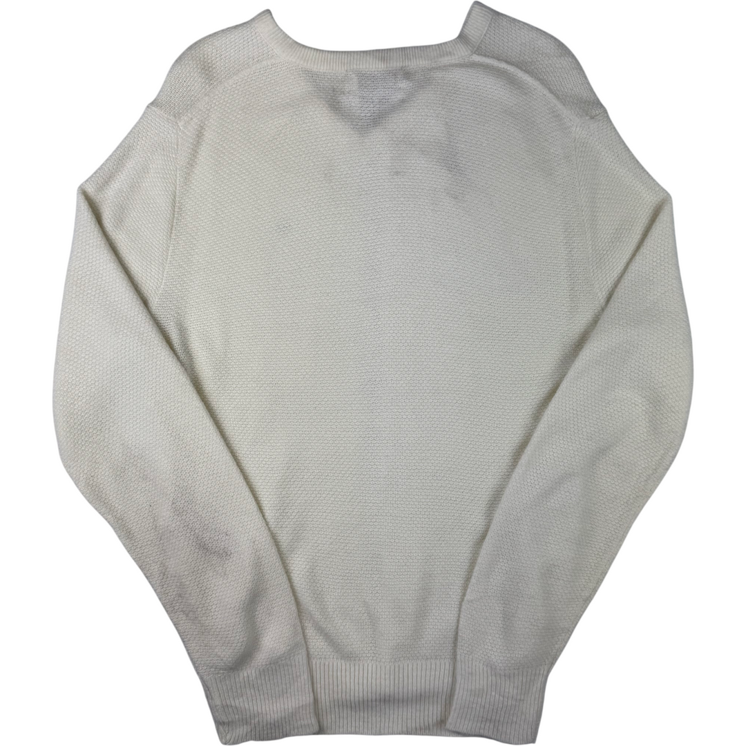 Christian Dior 90's V-Neck Knit Sweater Cream