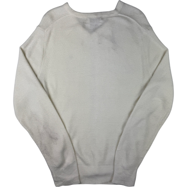 Christian Dior 90's V-Neck Knit Sweater Cream