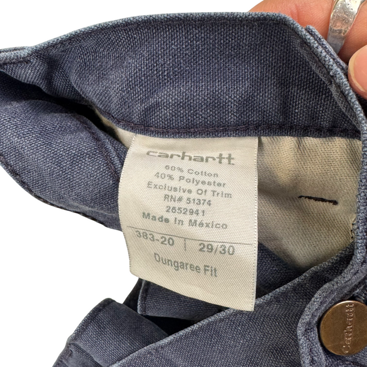 Carhartt Carpenter Workwear Dungaree Fit Trousers Navy Blue