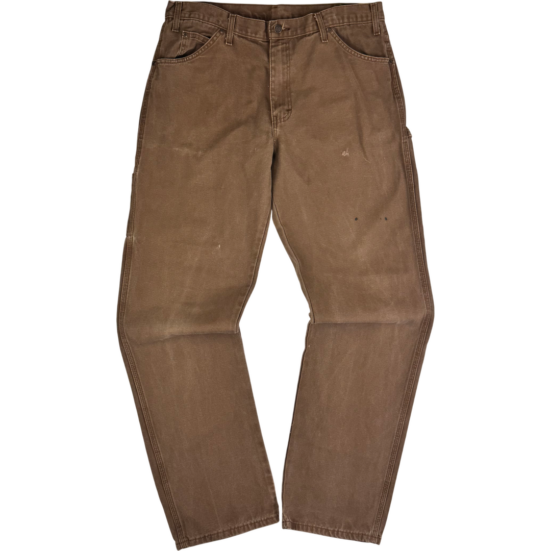 Dickies Workwear Carpenter Trousers Brown