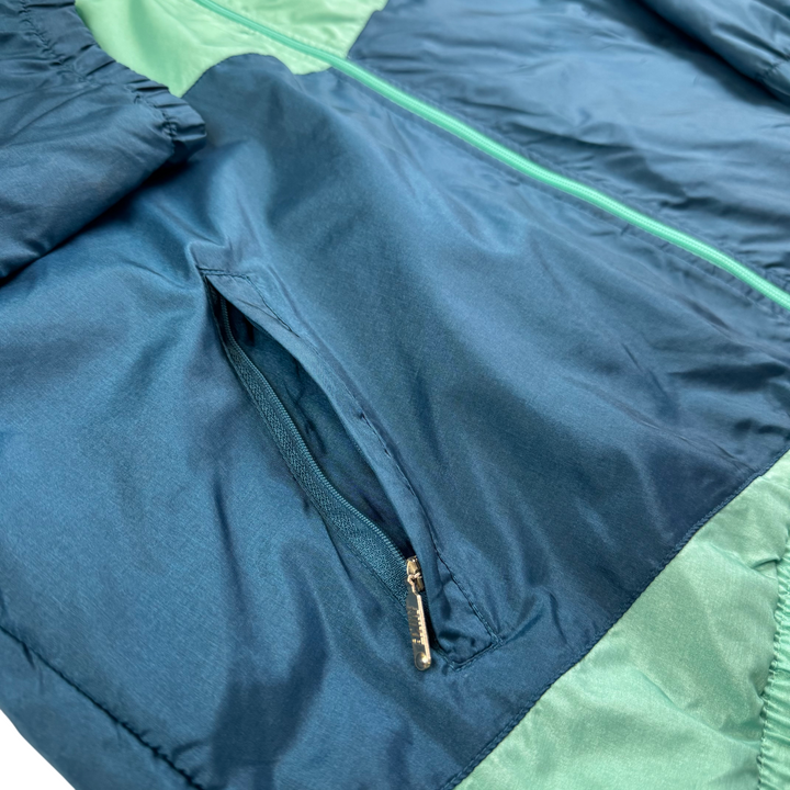 Nike 90's Classic Sports Full-Zip Embroidered Track Jacket Blue Teal