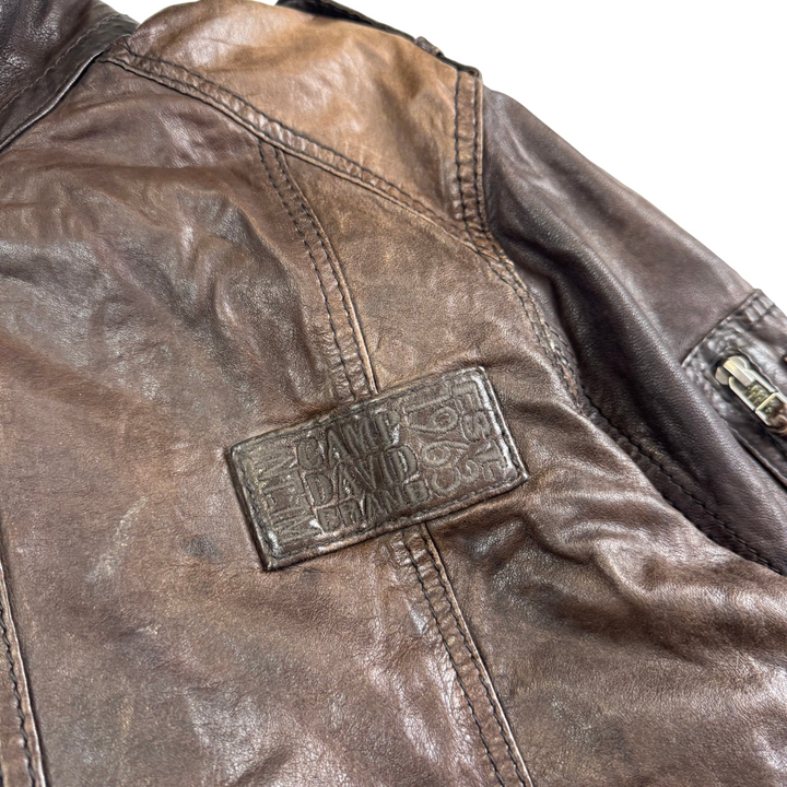 Camp David Leather Jacket Brown