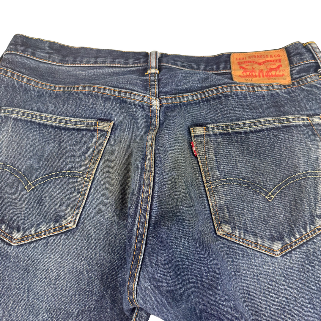 Levi's 501 Original Fit Straight Leg Jeans Blue