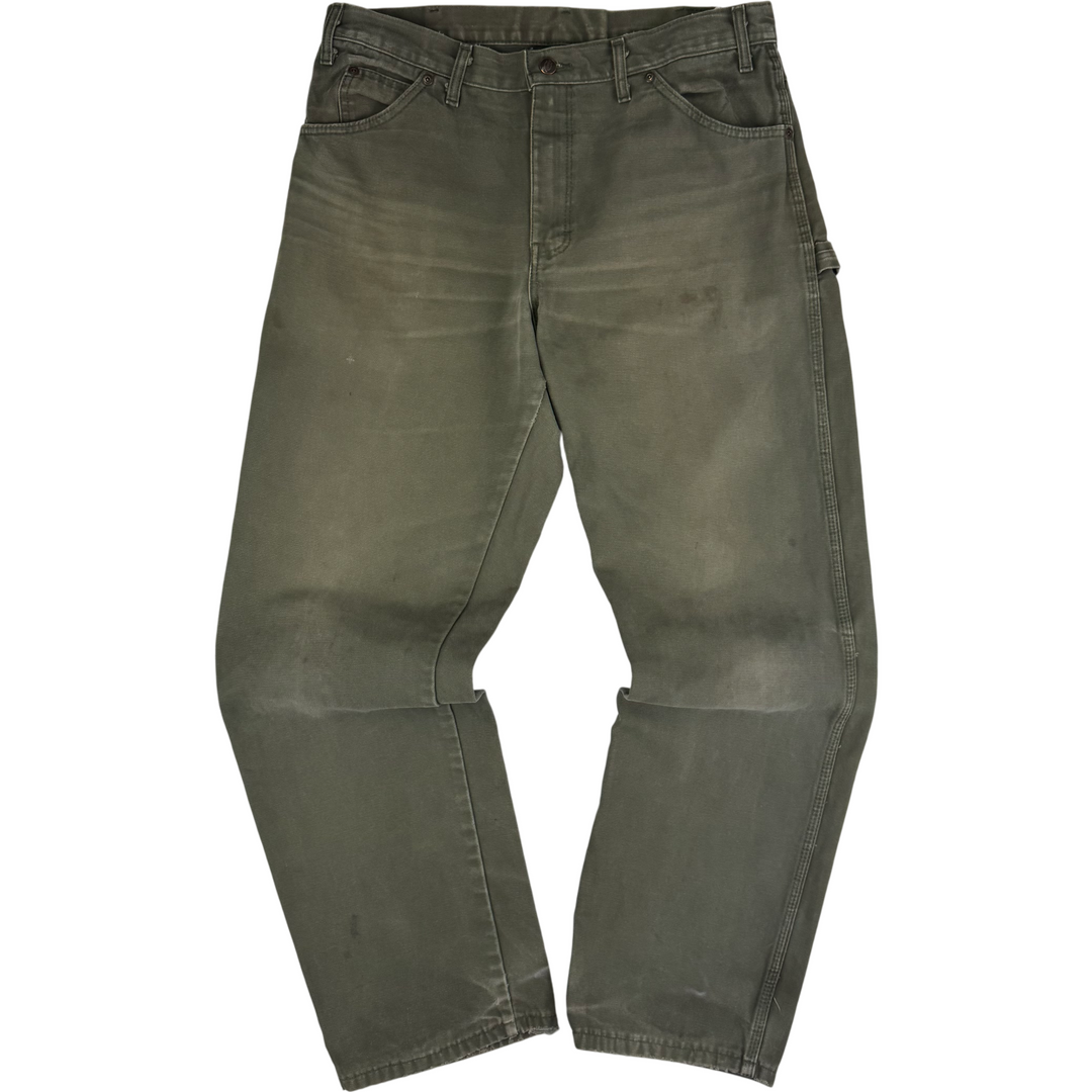 Dickies Workwear Carpenter Trousers Green