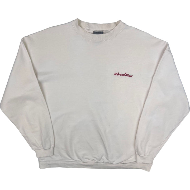 Vintage Levi Strauss Embroidered Logo Sweatshirt Cream