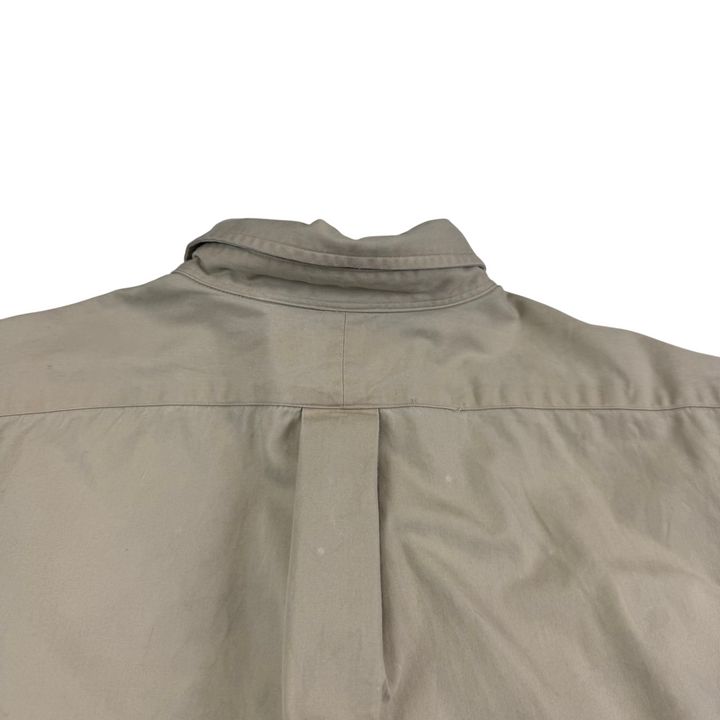 Ralph Lauren Classic Fit Long Sleeve Button Down Shirt Tan Beige