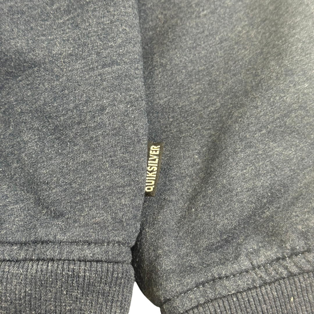 Quiksilver Full-Zip Fleece Lined Hooded Sweatshirt Navy