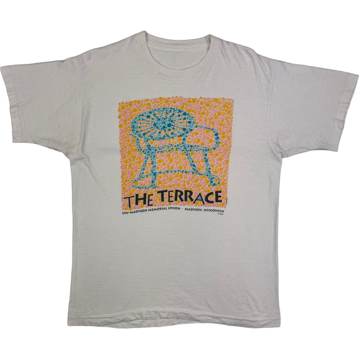 The Terrace UW-Madison Memorial Union 1993 Graphic Single Stitch T-Shirt White