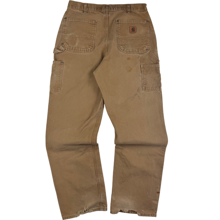 Carhartt Double Knee Carpenter Workwear Trousers Brown