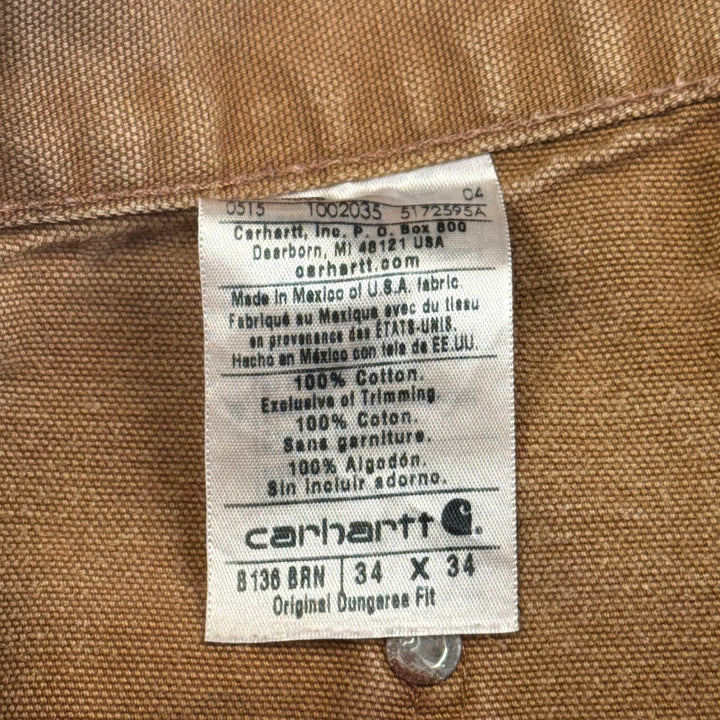 Carhartt Double Knee Carpenter Workwear Trousers Brown