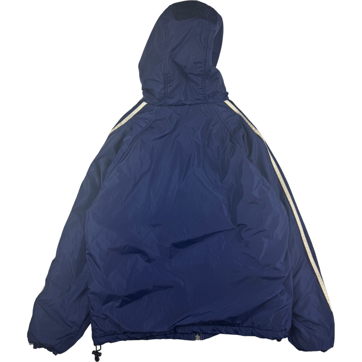 Adidas 90's Reversible Full-Zip Hooded Jacket Grey Navy
