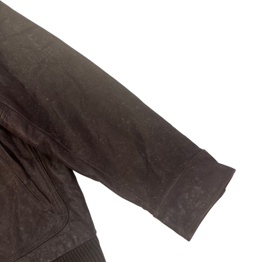 Cherokee Leather Biker Jacket Black