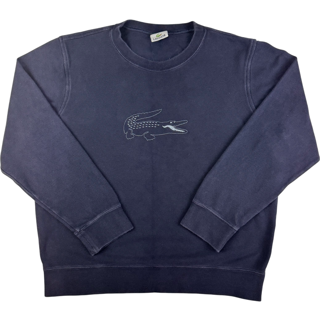 Lacoste Embroidered Logo Sweatshirt Navy