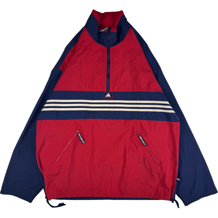 Adidas 90's Half-Zip Track Pullover Jacket Red Blue