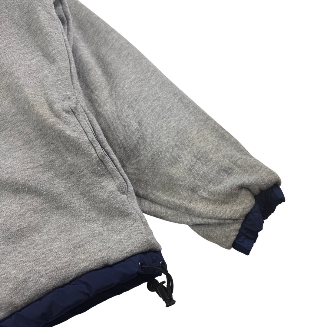 Adidas 90's Reversible Full-Zip Hooded Jacket Grey Navy