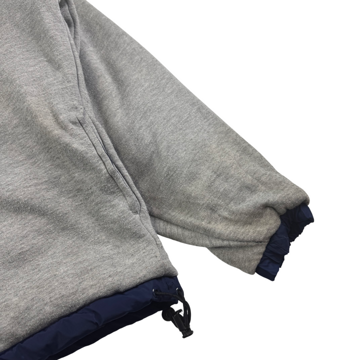 Adidas 90's Reversible Full-Zip Hooded Jacket Grey Navy