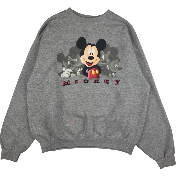 Disney 90's Mickey Mouse Graphic Sweatshirt Grey