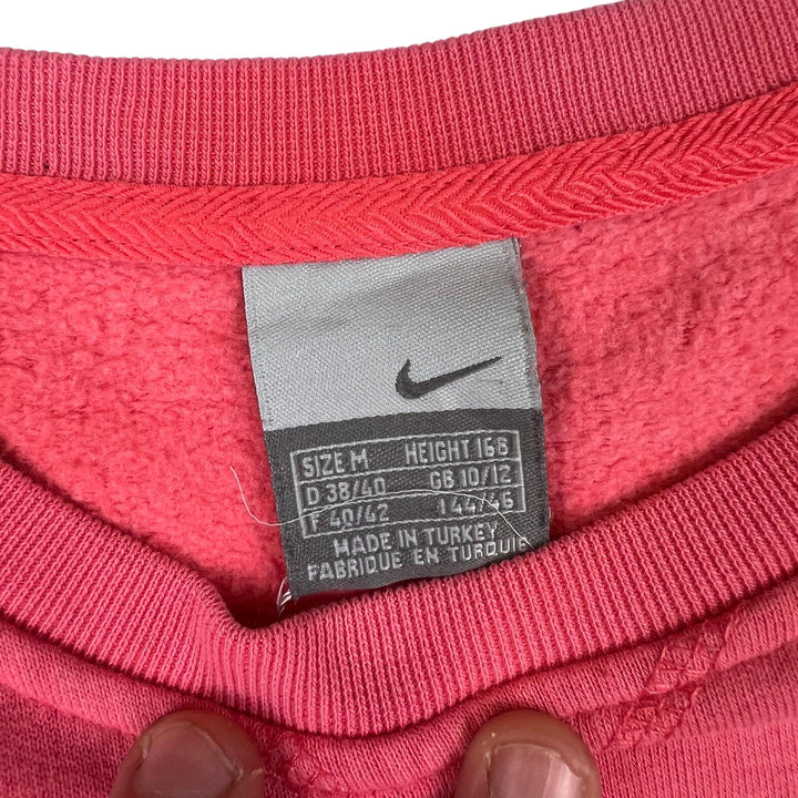 Vintage Nike 00's Mini Swoosh Sweatshirt Coral Pink