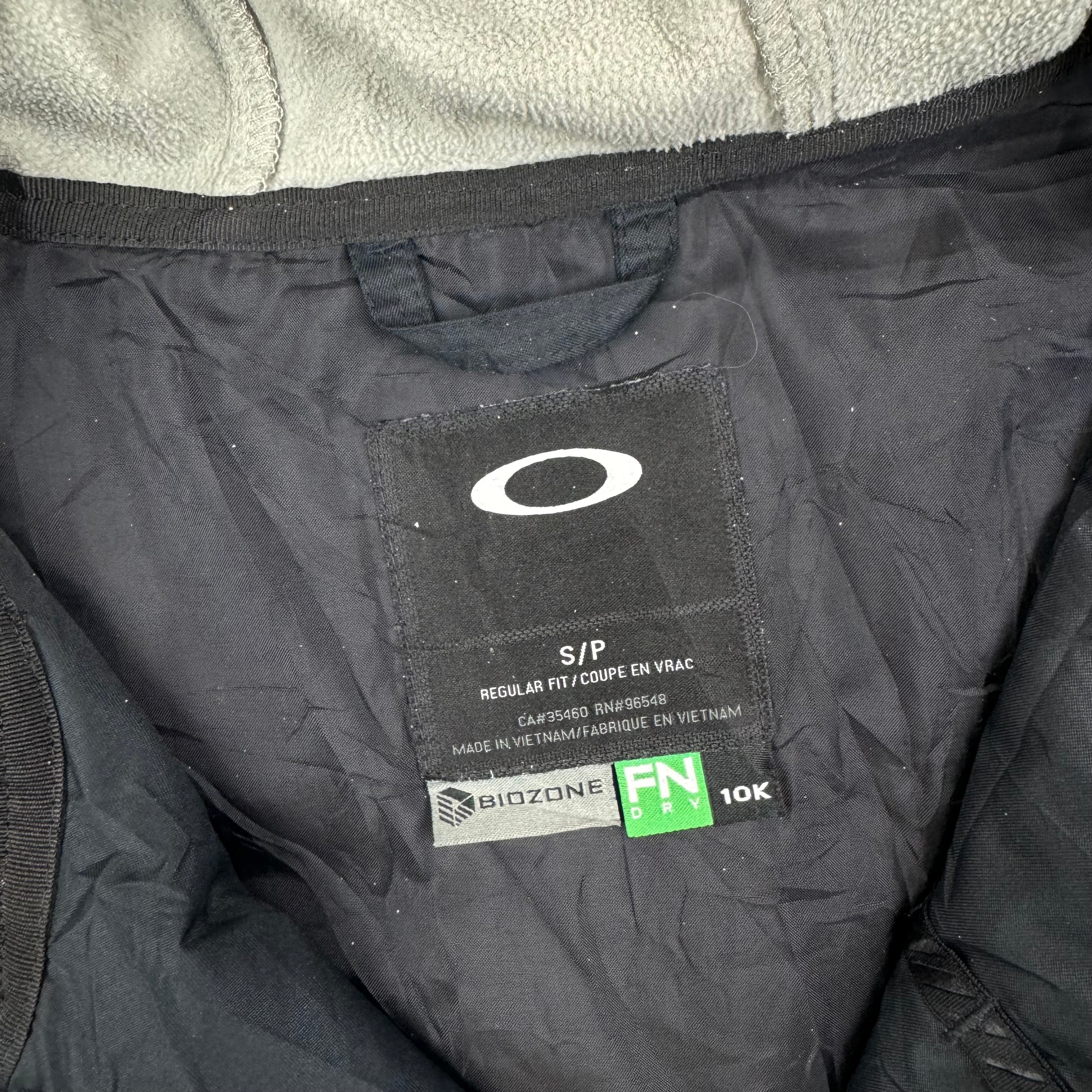 Oakley Biozone FN Dry 10K Navy Two Tone Hooded Ski Jacket Small Bring It Back