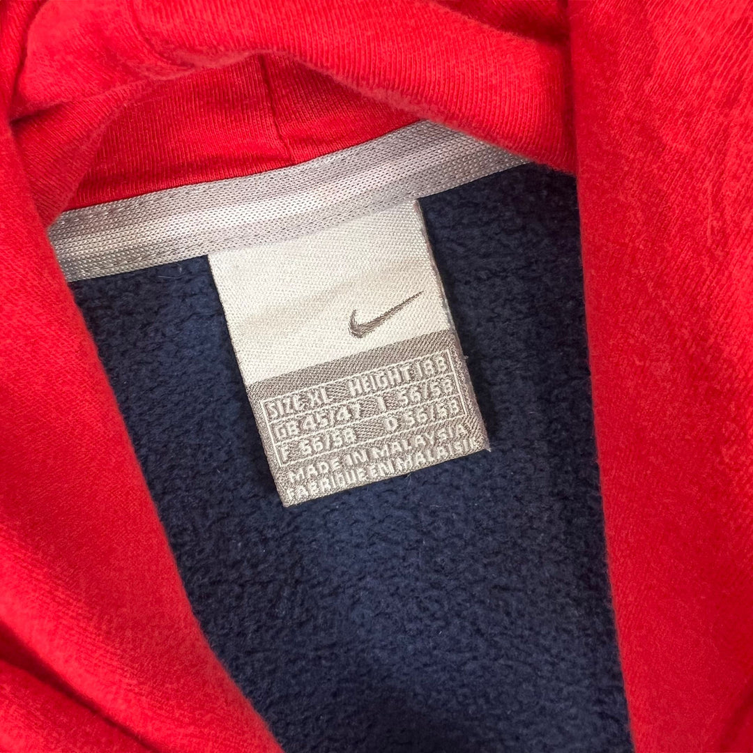 Nike 00's Hooded Sweatshirt Blue Red