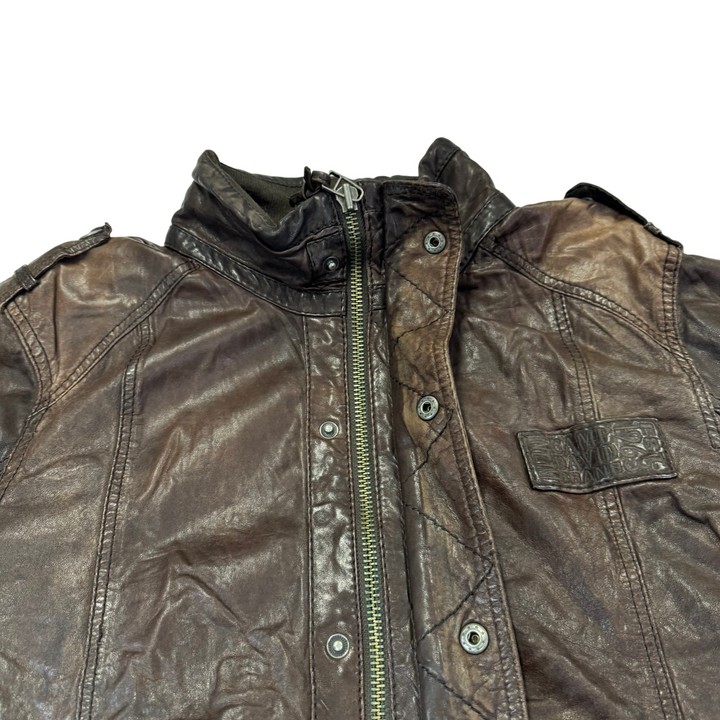 Camp David Leather Jacket Brown