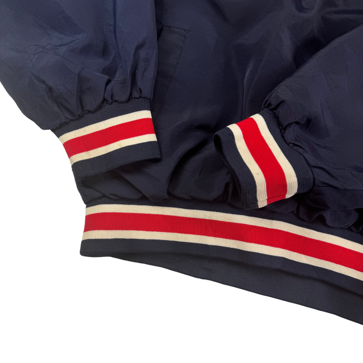 Puma NFL Patriots V-Neck Pullover Track Pro Sport Jacket Navy