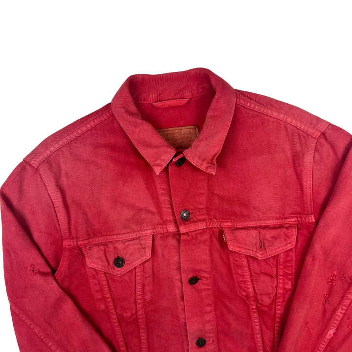 Levi's 90's Denim Trucker Distressed Jacket Red
