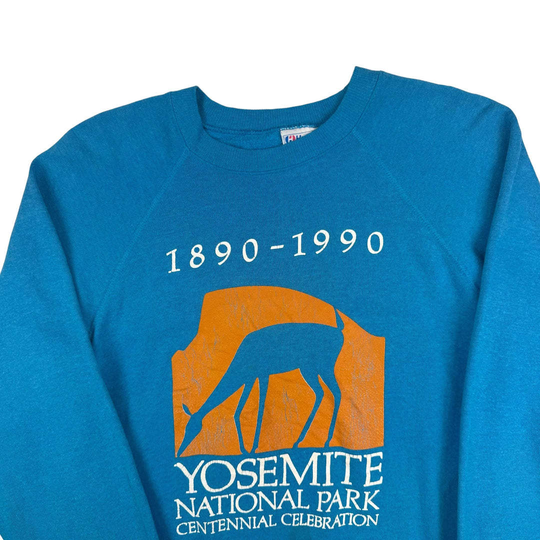 Hanes 90's Yosemite National Park Centennial Celebration Sweatshirt Teal