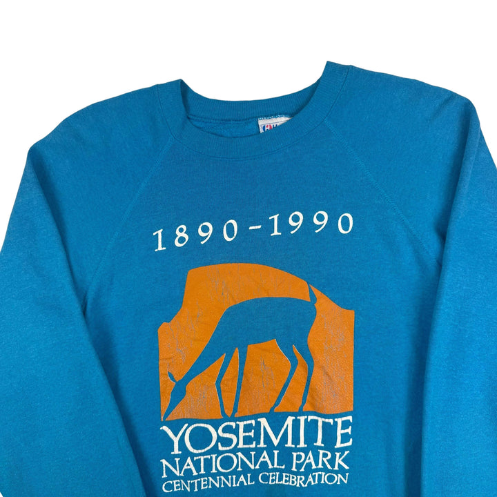 Hanes 90's Yosemite National Park Centennial Celebration Sweatshirt Teal