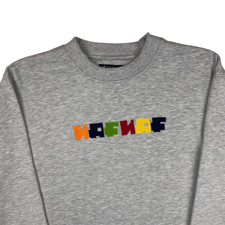 Naf Naf Embroidered Logo Sweatshirt Grey