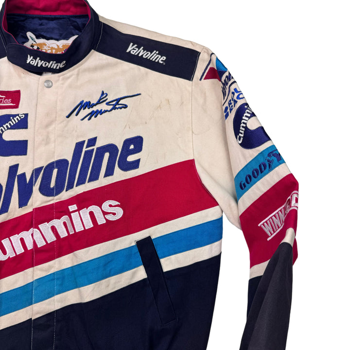 Vintage Jeff Hamilton NASCAR Racing Valvoline Cummins Jacket Rare