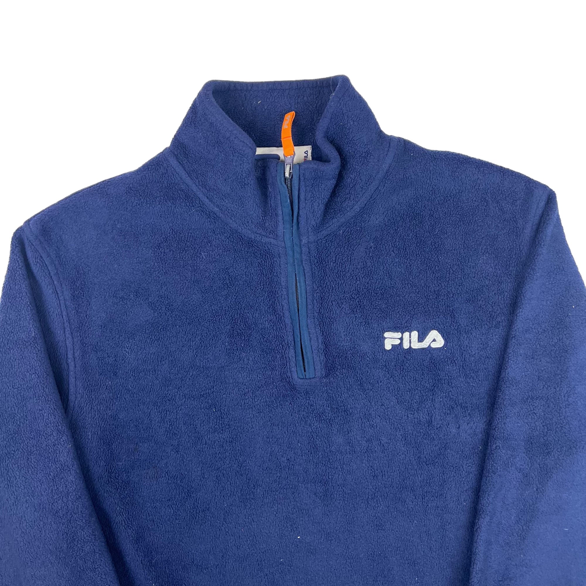 Fila 90 s Quarter Zip Fleece Navy Blue Bring It Back