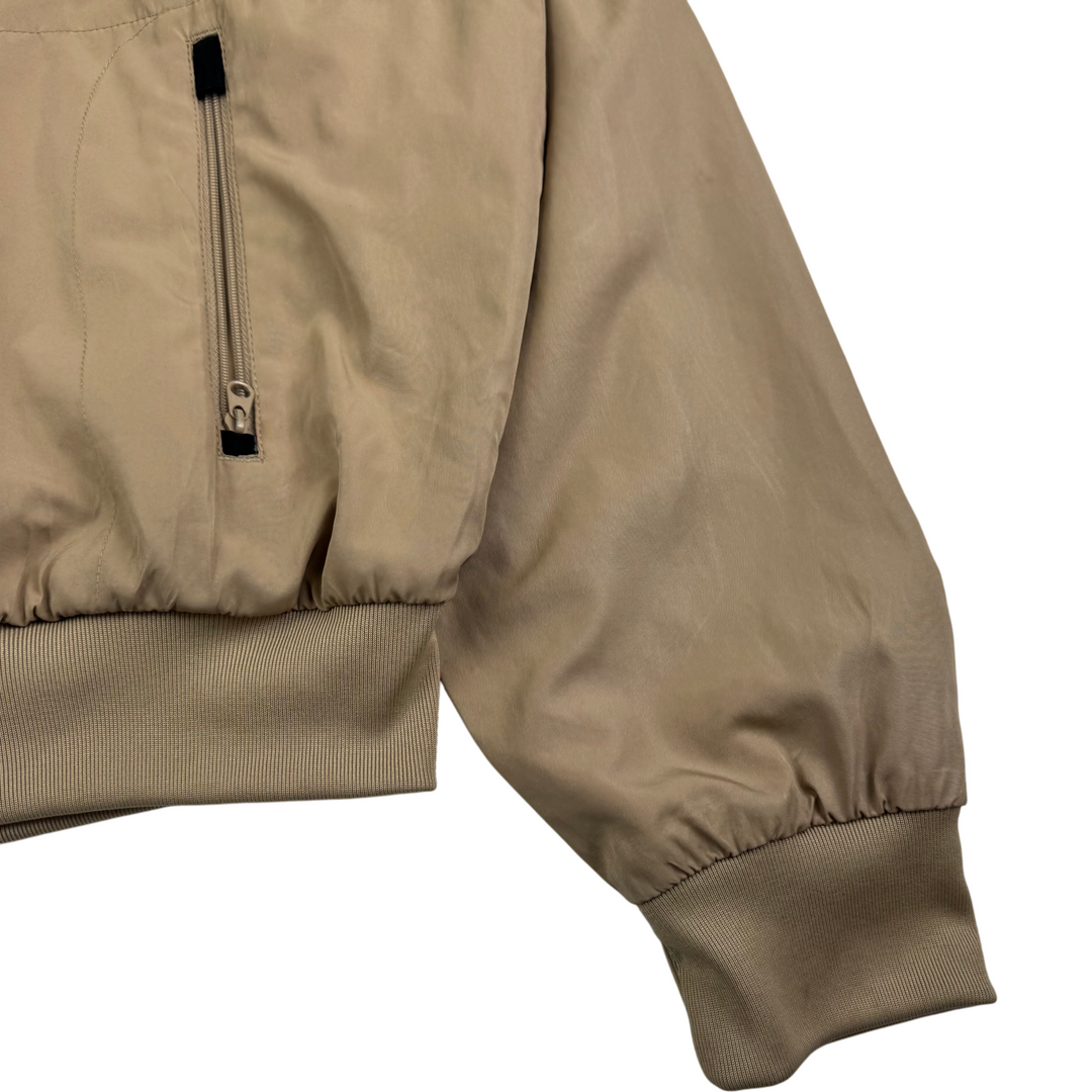 Nike 00's Full-Zip Hooded Track Jacket Beige