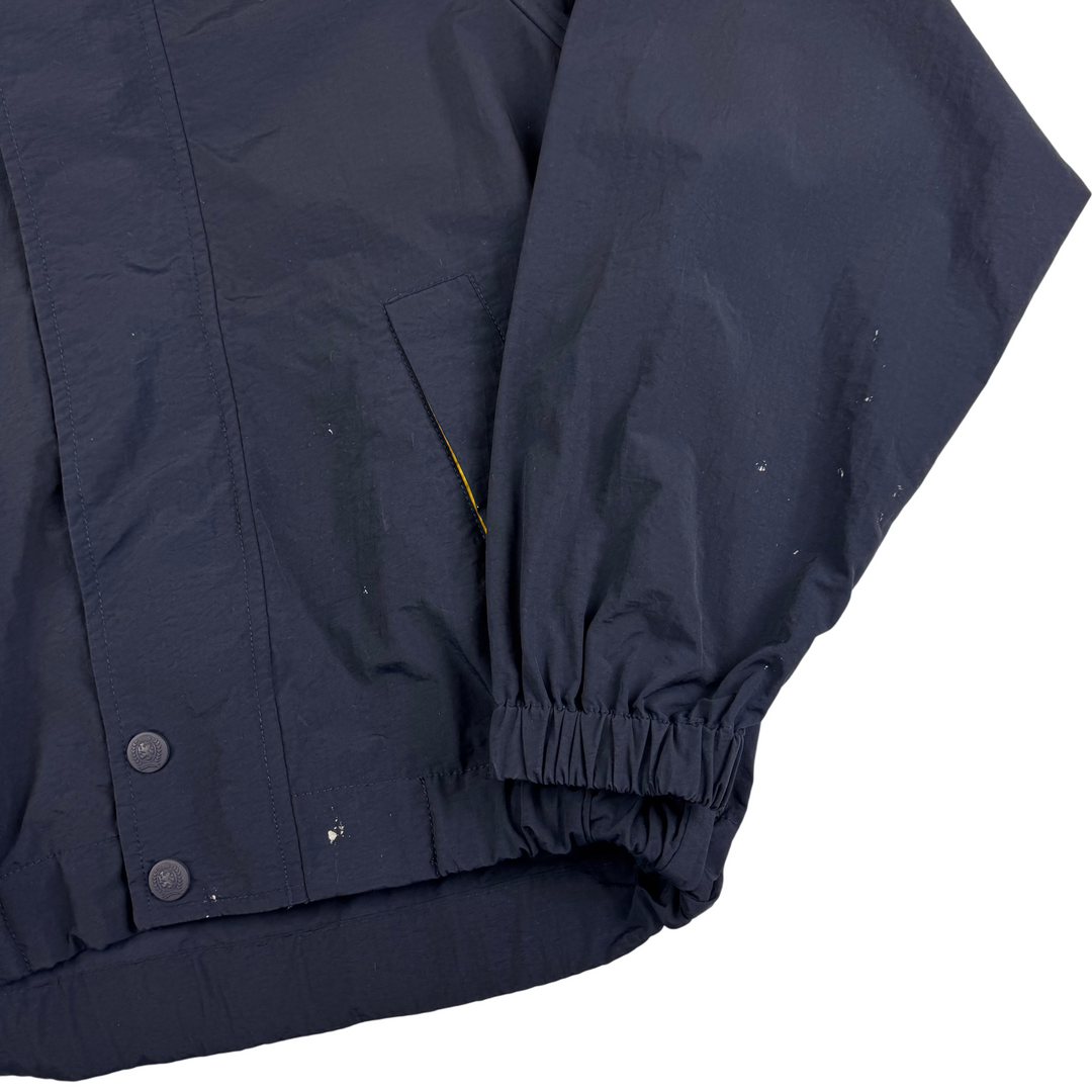 Tommy Hilfiger 90's Hooded Anorak Sailing Jacket Navy Yellow